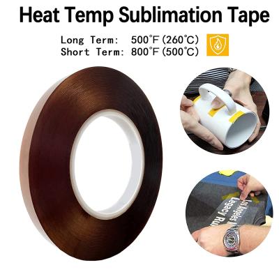 Heat Resistant Tapes for Sublimation, 10mm X 33m Heat Press Tape for High Temperature Heat Transfer for Sublimation on Coffee Mugs, Adhesive No Residue, Electronics, Soldering