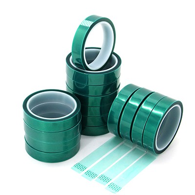 Green High Temperature Pet Silicone Tape, Green, Total Tinckness