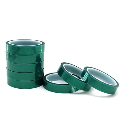 Green High Temperature Pet Silicone Tape, Green, Total Tinckness